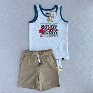 Quiksilver Toddler Boys 3T Tank Top & Shorts Set 2-Piece Outfit NWT NEW